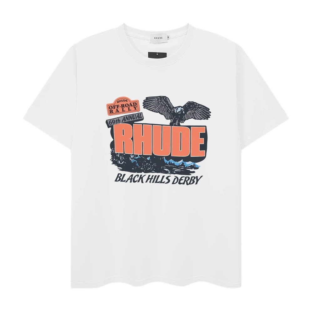 Rhude Town and Country Graphic T-Shirt White - 10