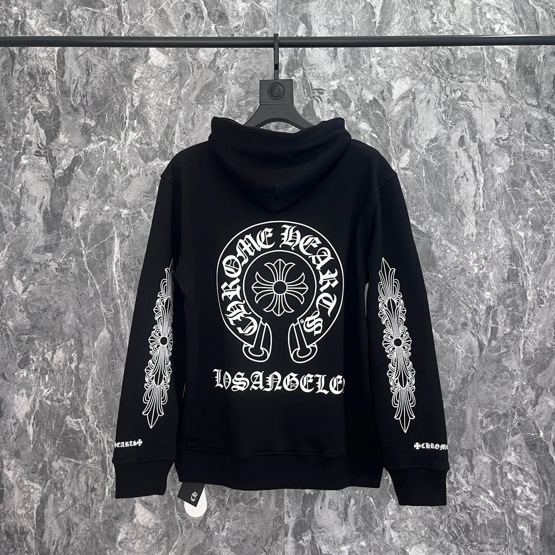 Chrome Hearts Cross Motif Knit Sweater Black with Red Embroidery - 19