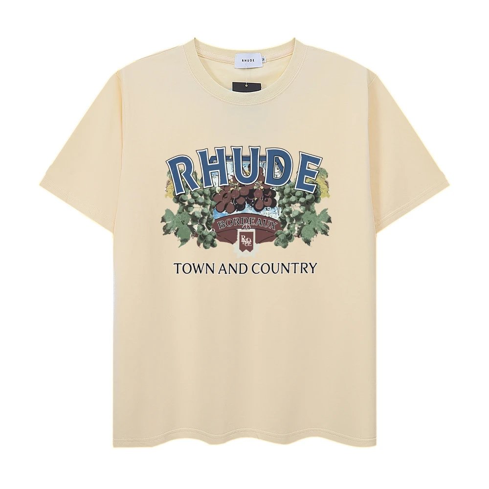 Rhude Town and Country Graphic T-Shirt White - 43