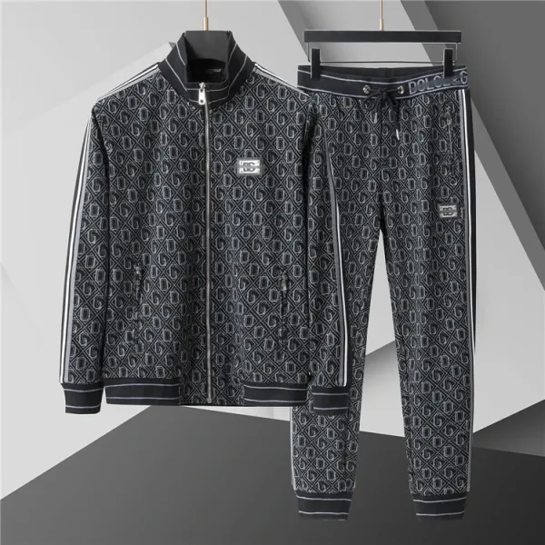 Dolce & Gabbana Monogram Tracksuit Black Multicolor - 1