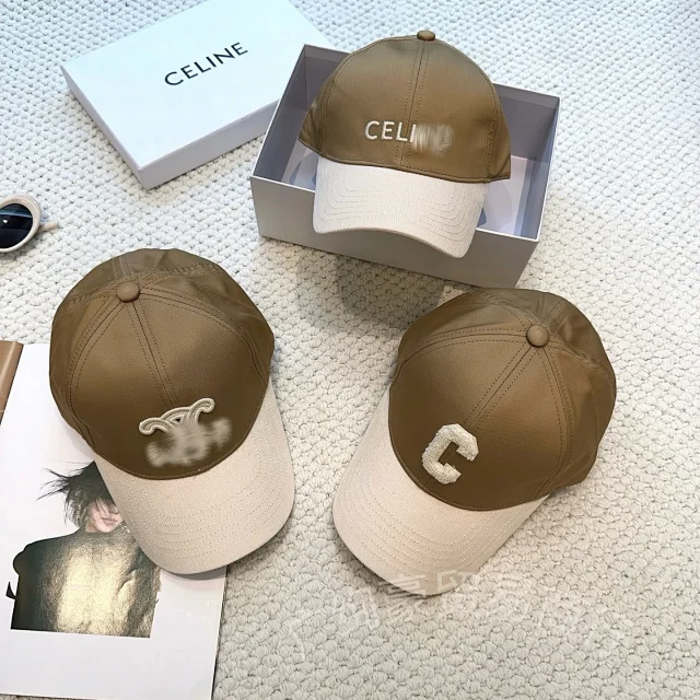 CELINE Hats Embroidered Logo Baseball Cap product detail image 3