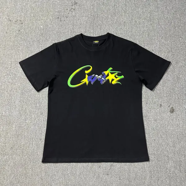 Corteiz Graffiti Logo Black T-Shirt - 1