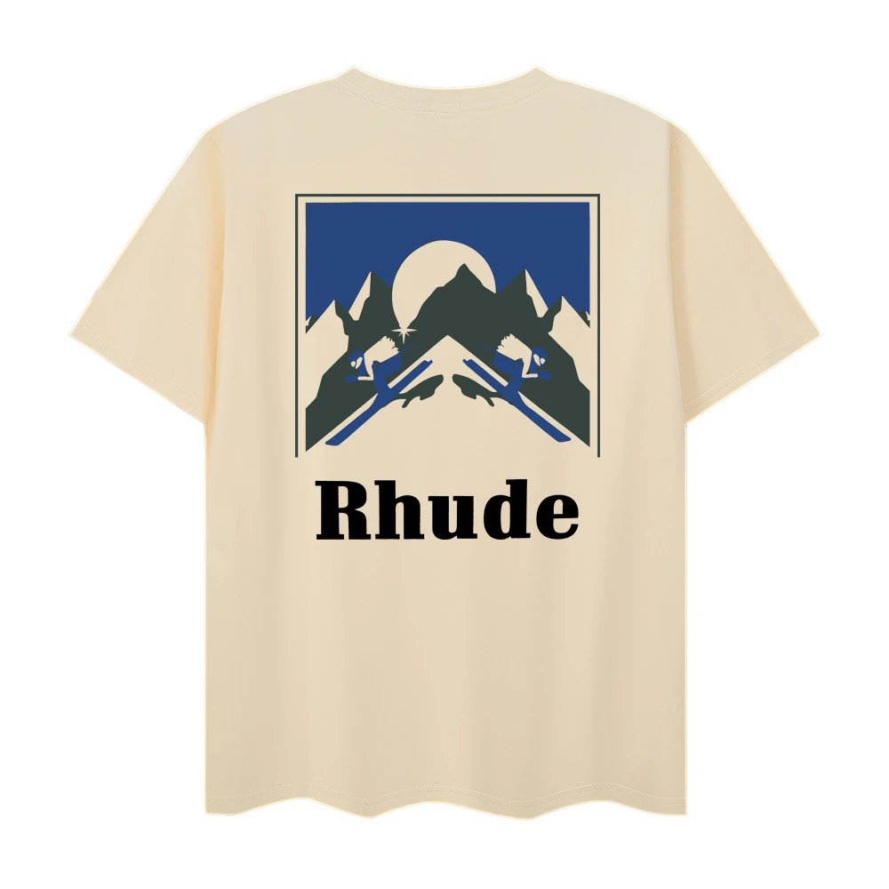 Rhude Town and Country Graphic T-Shirt White - 37