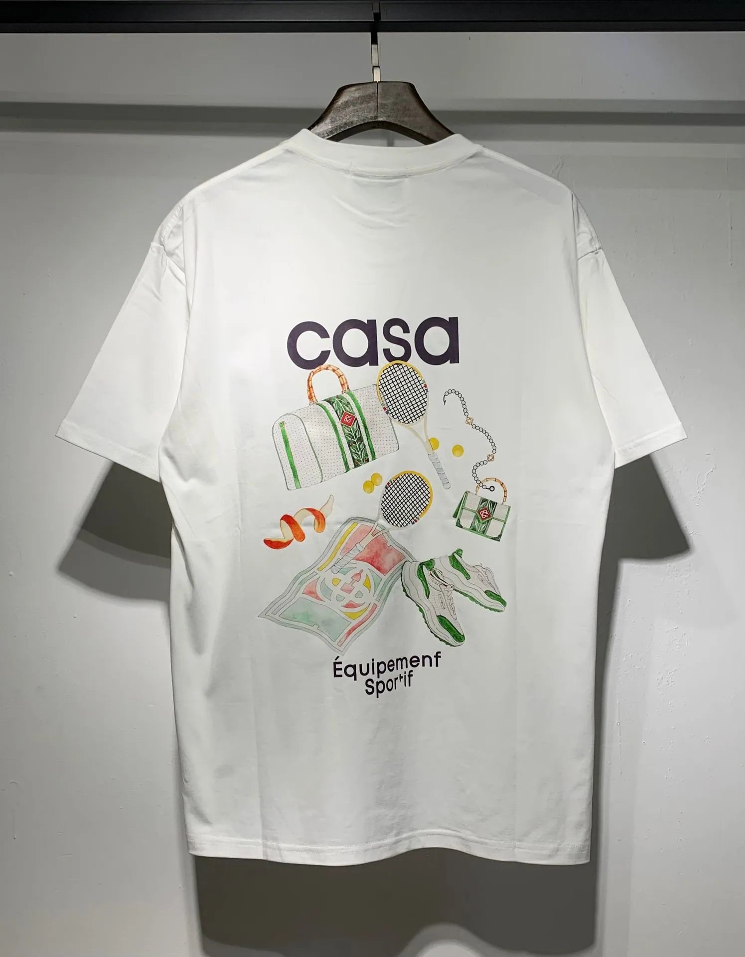 Casa Équipement Sportif Graphic Print White T-Shirt - 38