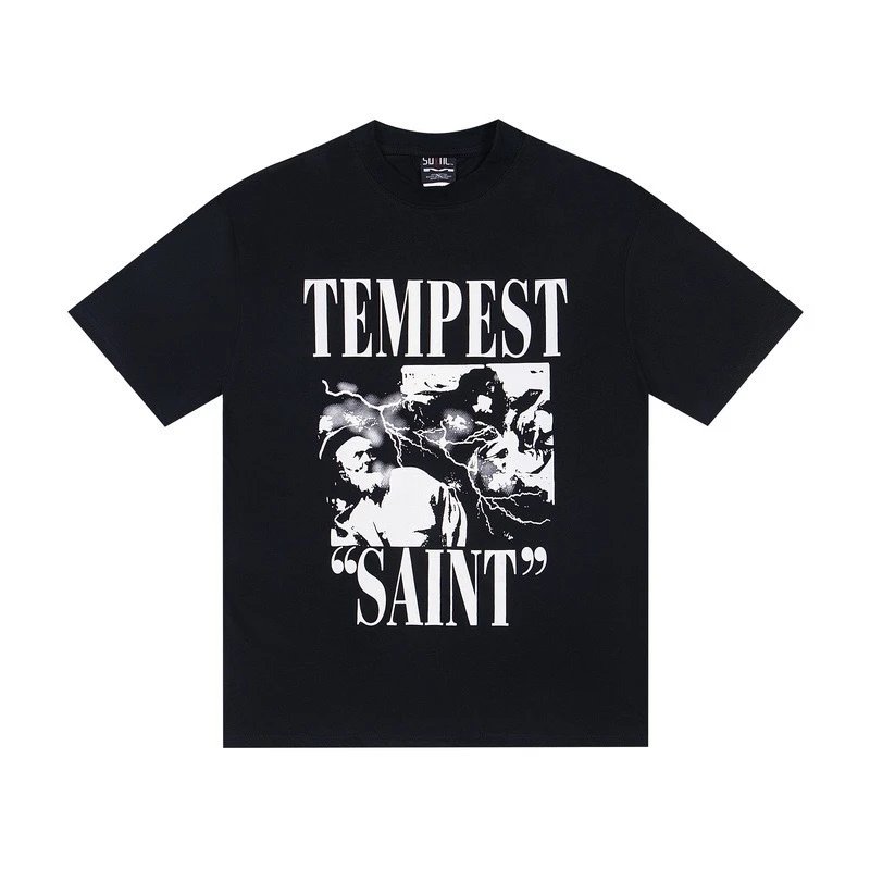 Saint Tears Saint Style Jesus Black T-Shirt - 19
