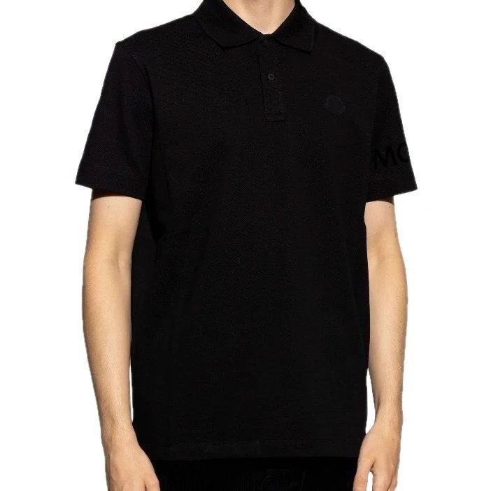 Gucci GG Monogram Black Polo with White Trim Tops Polo - 3