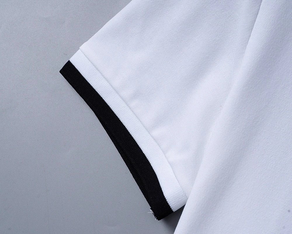 Gucci GG Monogram Black Polo with White Trim Tops Polo - 7