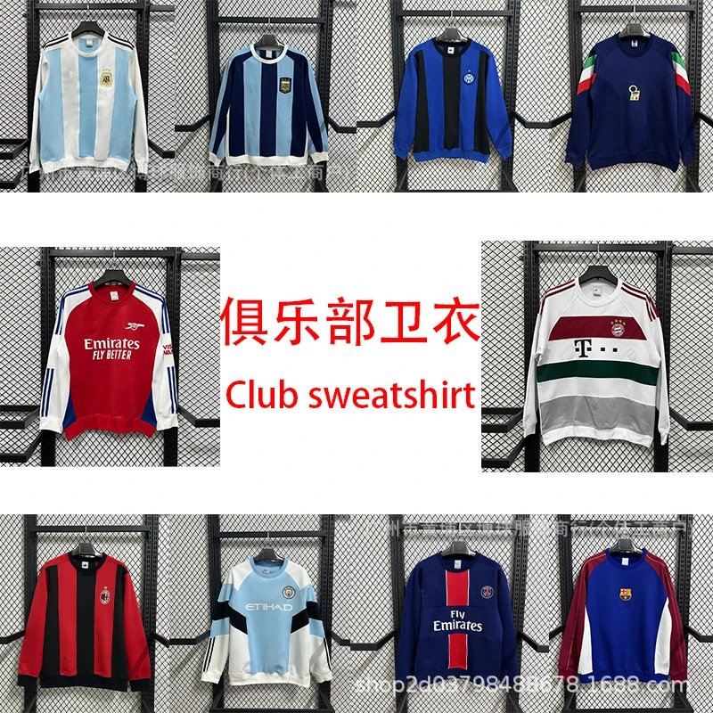 AFA Argentina AFA Striped Jersey Sweatshirt Navy and Light Blue Sweater - 3