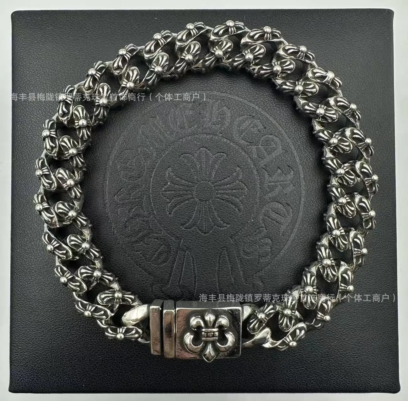 Design Chunky Link Chain Bracelet Gold Jewelry - 7
