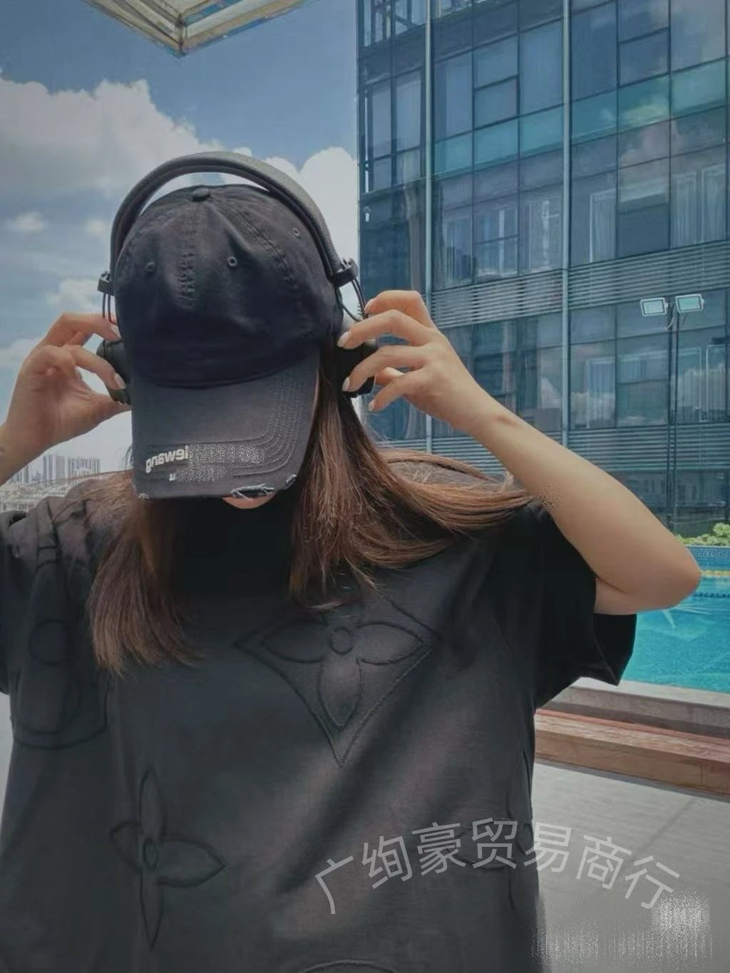 Design Distressed Washed Gray Baseball Cap - 2