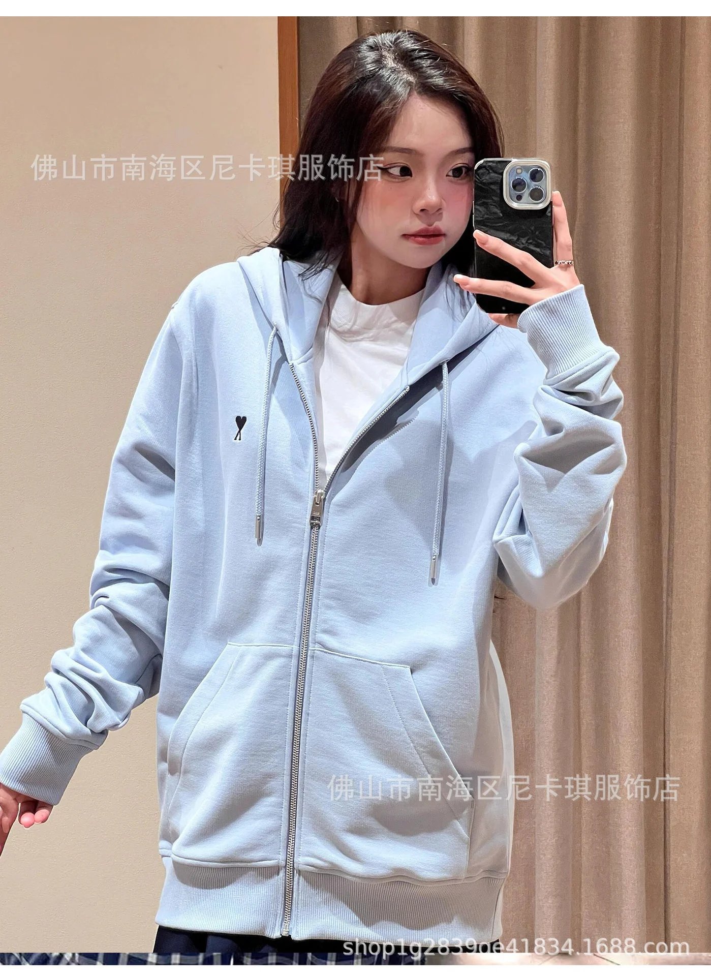Comme des Garçons Play Heart Logo Gray Crewneck Sweatshirt Sweater - 10