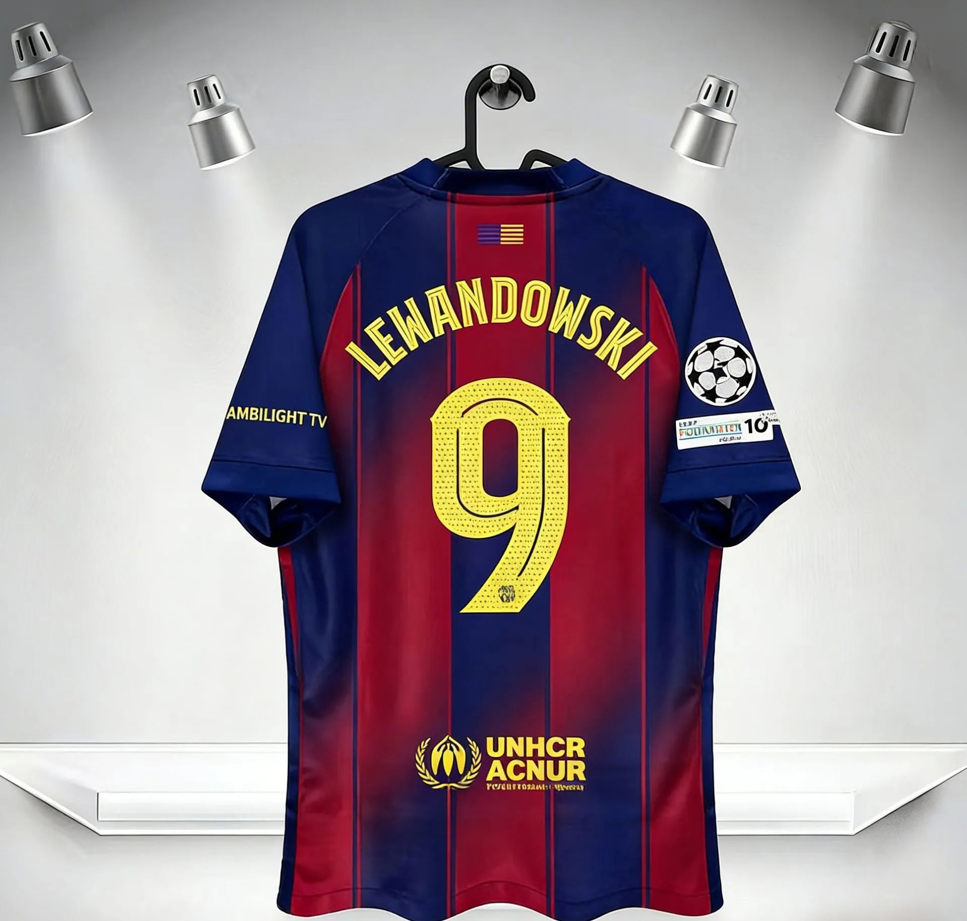 FC Barcelona Gavi #6 Home Jersey Red-Blue Gradient - 3