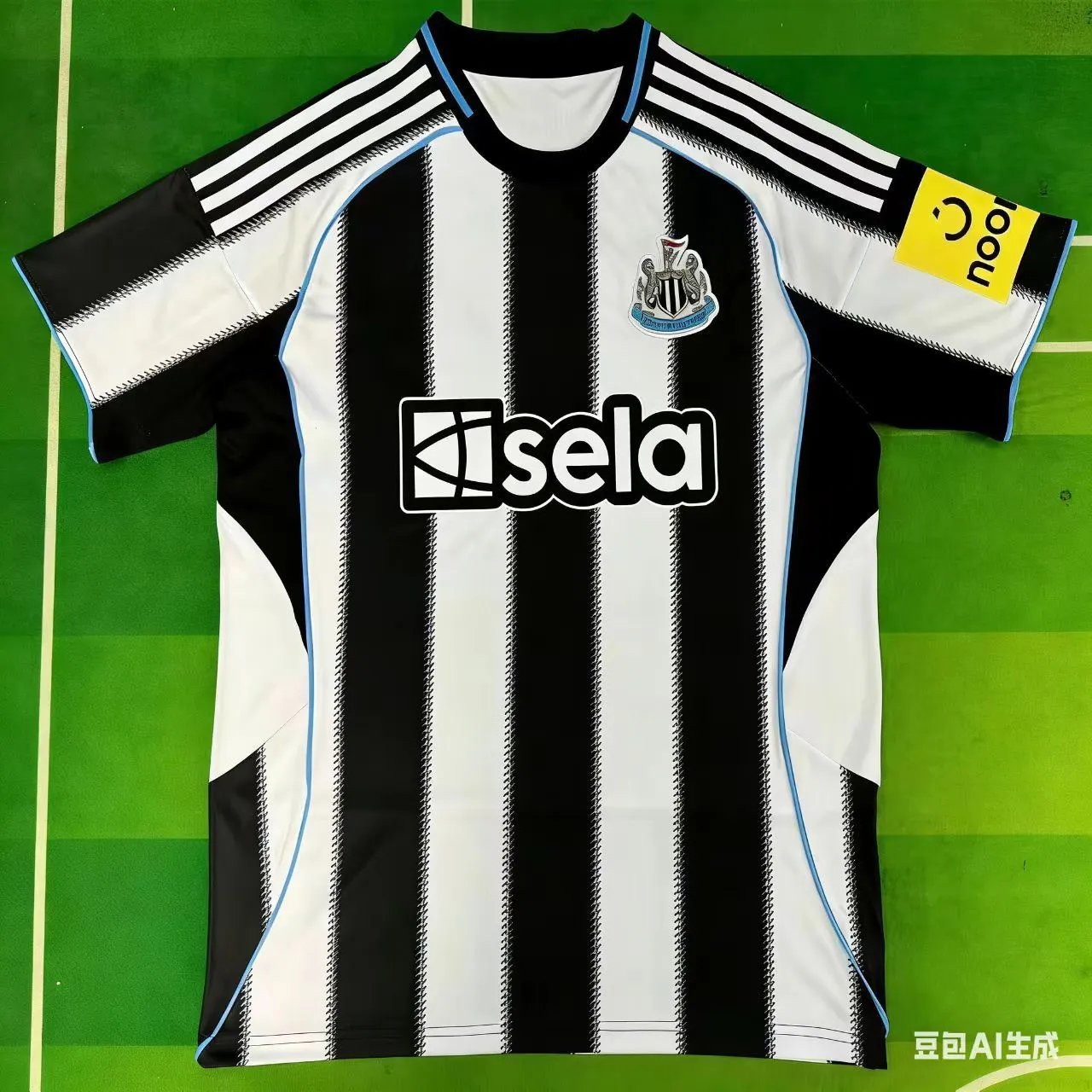 Olympique de Marseille Third Jersey Black and Sky Blue - 19