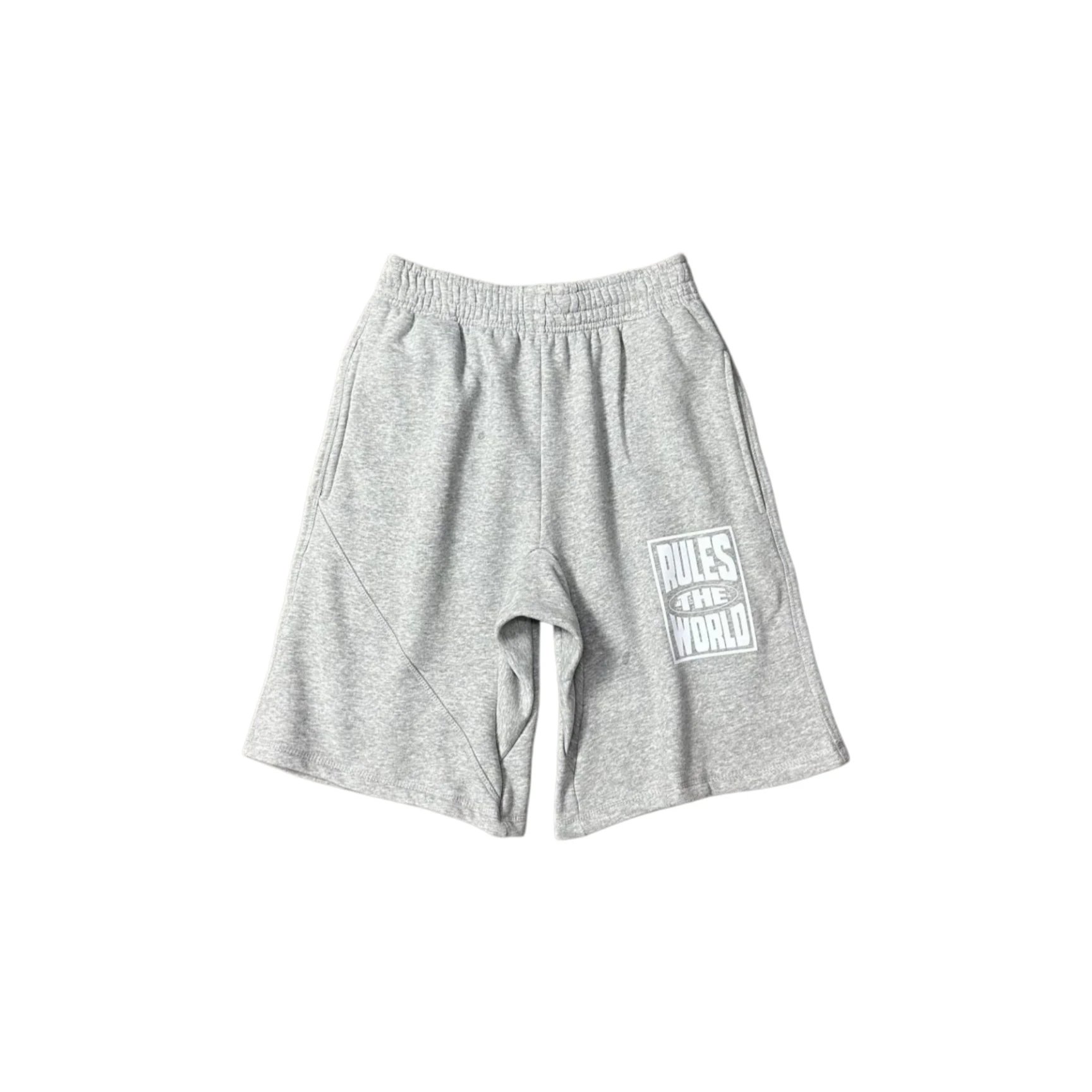 Design Rules The World Graphic Print Sweat Shorts Gray Shorts - 12