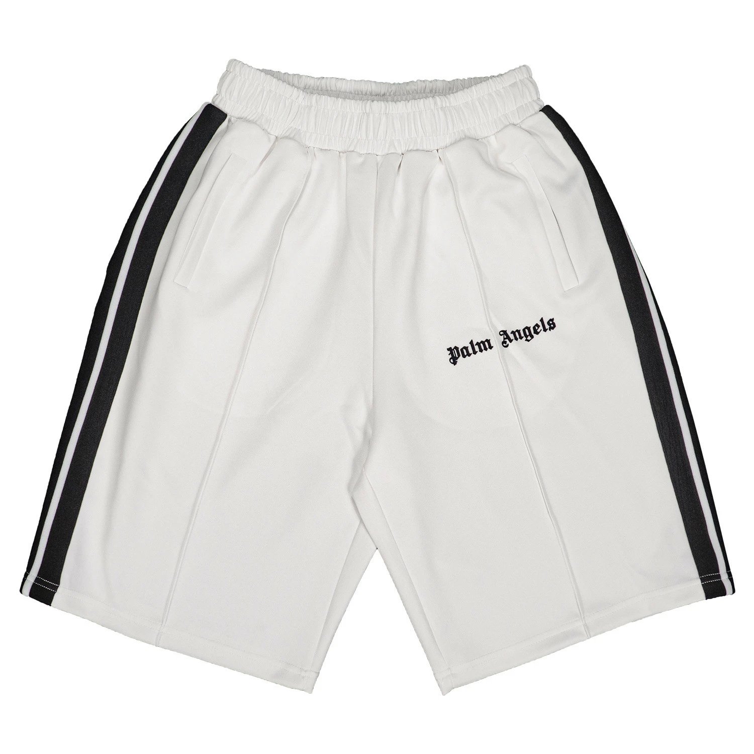 Palm Angels Track Shorts Beige with White and Black Stripes Shorts - 10
