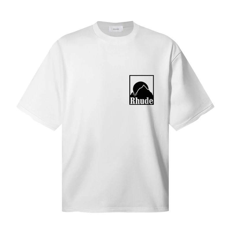 Rhude USA World Champions Graphic T-Shirt Beige - 6