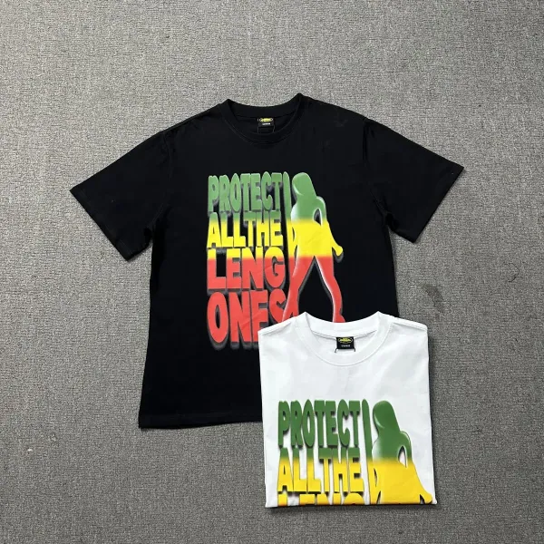 Design Four Stars Island Logo Black T-Shirt - 8
