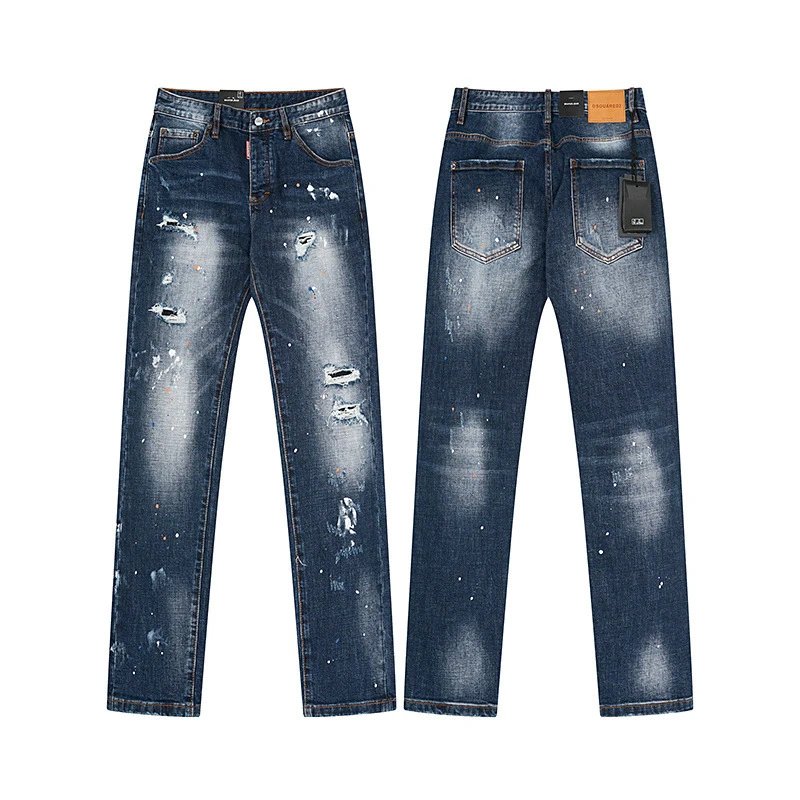 Dsquared2 Distressed Black Paint-Splatter Jeans - 11