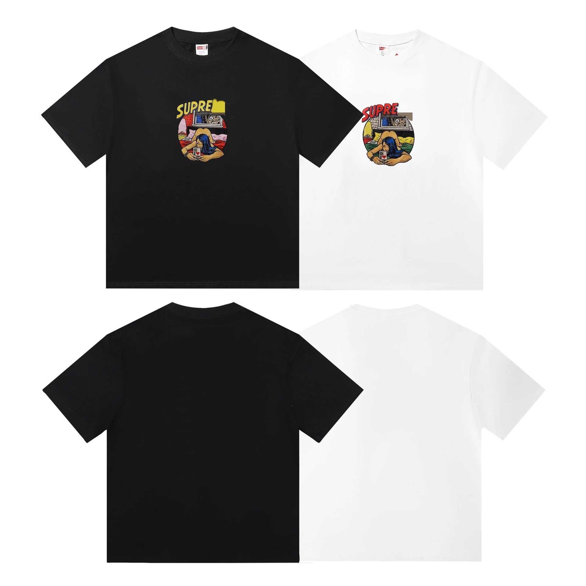 Supreme Box Logo Distorted Print White T-Shirt - 14