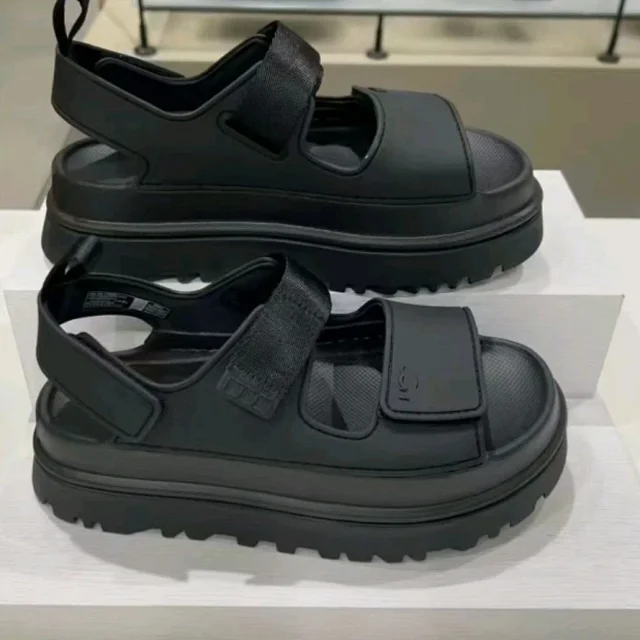 Lacoste Sandals Platform lug-sole hook-and-loop product detail image 3