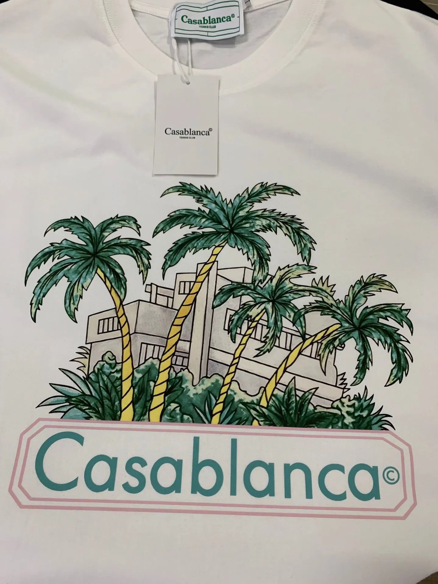 Casa Équipement Sportif Graphic Print White T-Shirt - 49