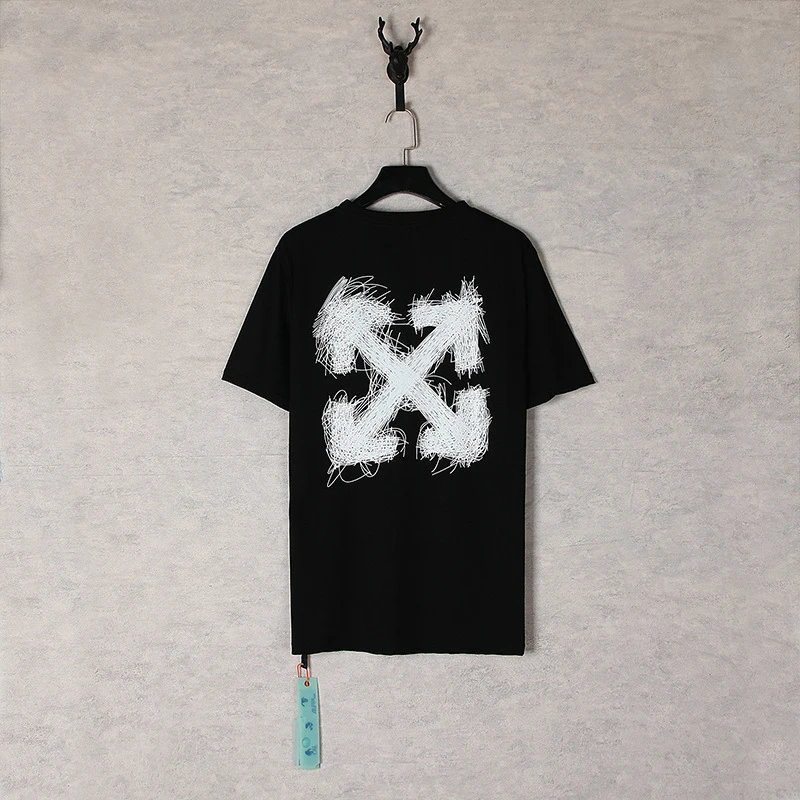 Off-White Industrial Arrow Red Print White T-Shirt - 32