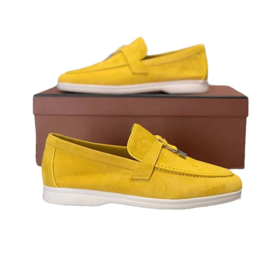 Unbranded Casual Shoes Slip-On Moc-Toe Loafers with Padlock Detail image 5