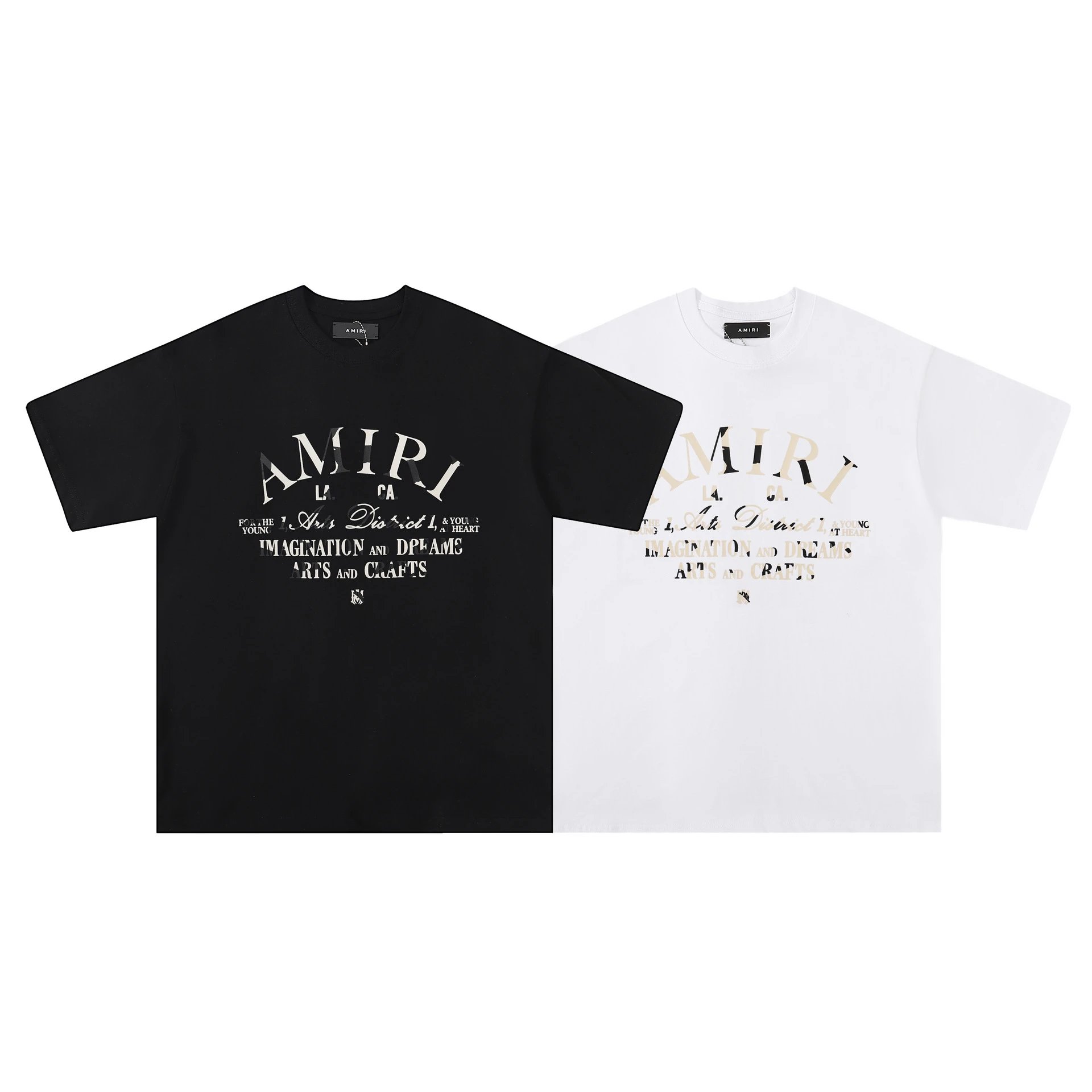 Amiri Ornate Script Logo White T-Shirt - 43