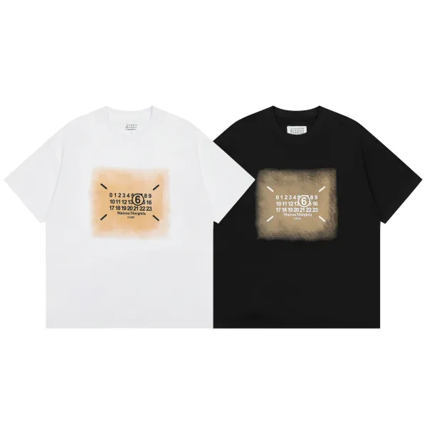 Maison Margiela Calendar Print Oversized T-Shirt Black - 20
