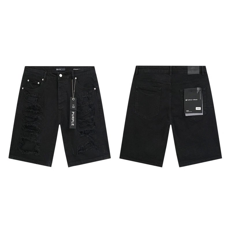 Amiri Logo-Print Distressed Denim Shorts Blue - 4