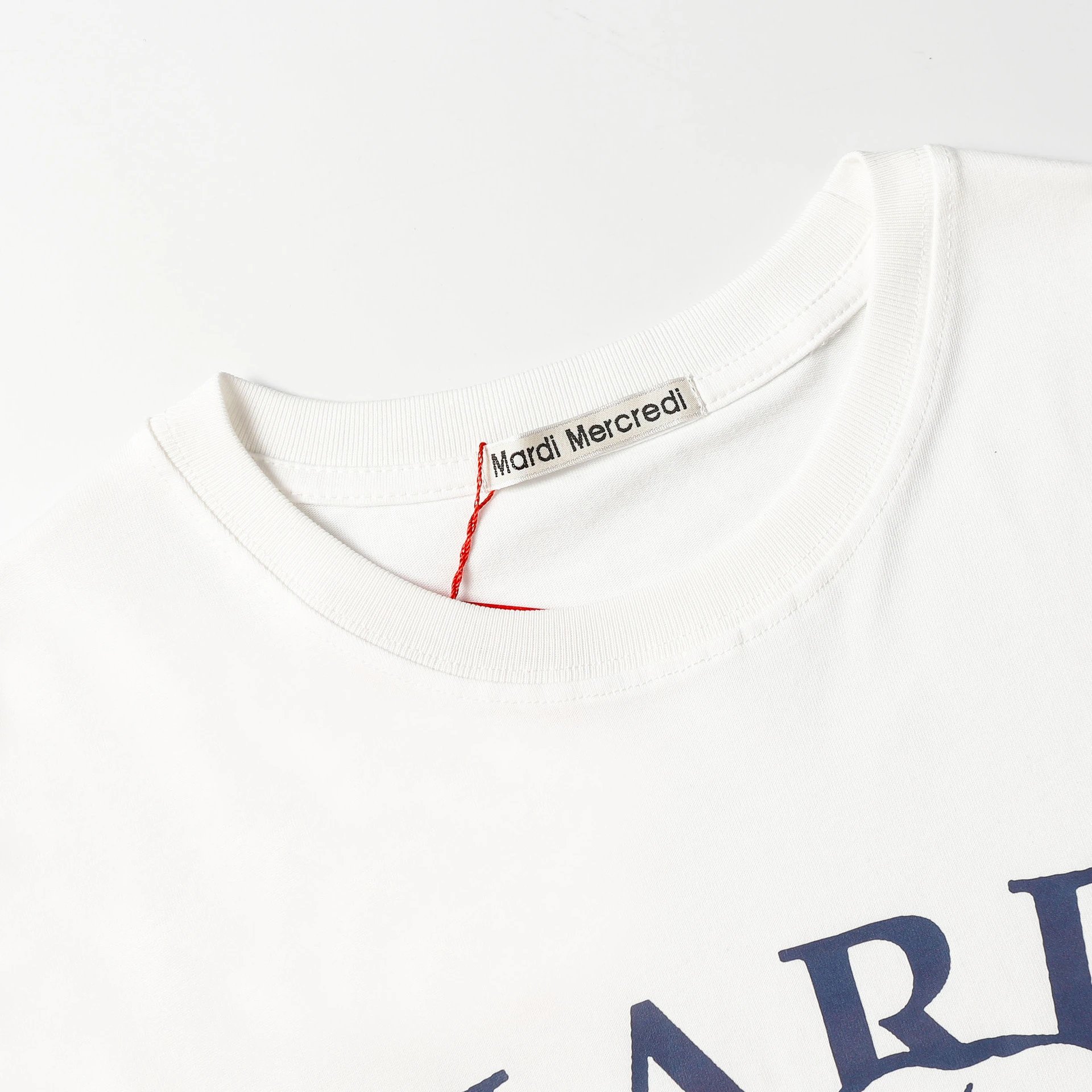 Mardi Mercredi Dog Print Navy T-Shirt - 7