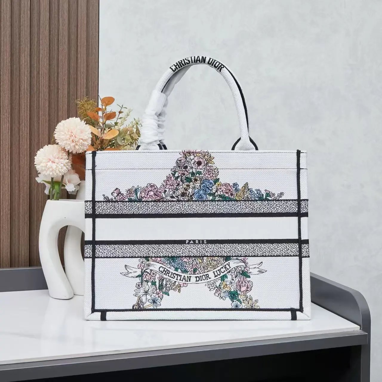 Dior Book Tote Capri Limited Edition Blue Canvas Tote Bag - 6