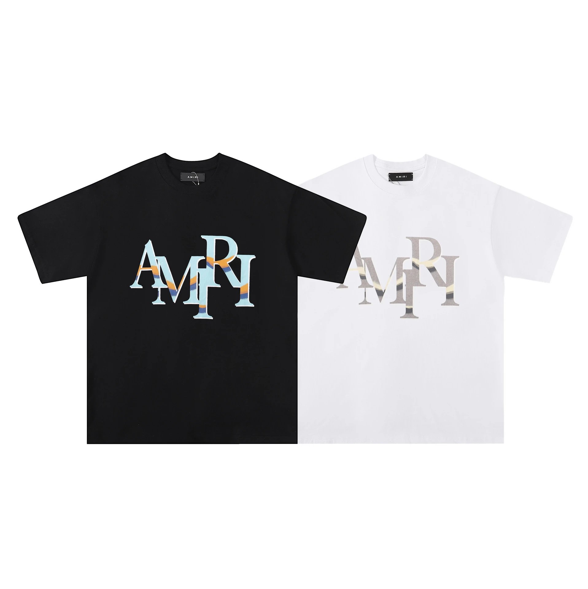 Amiri Ornate Script Logo White T-Shirt - 46