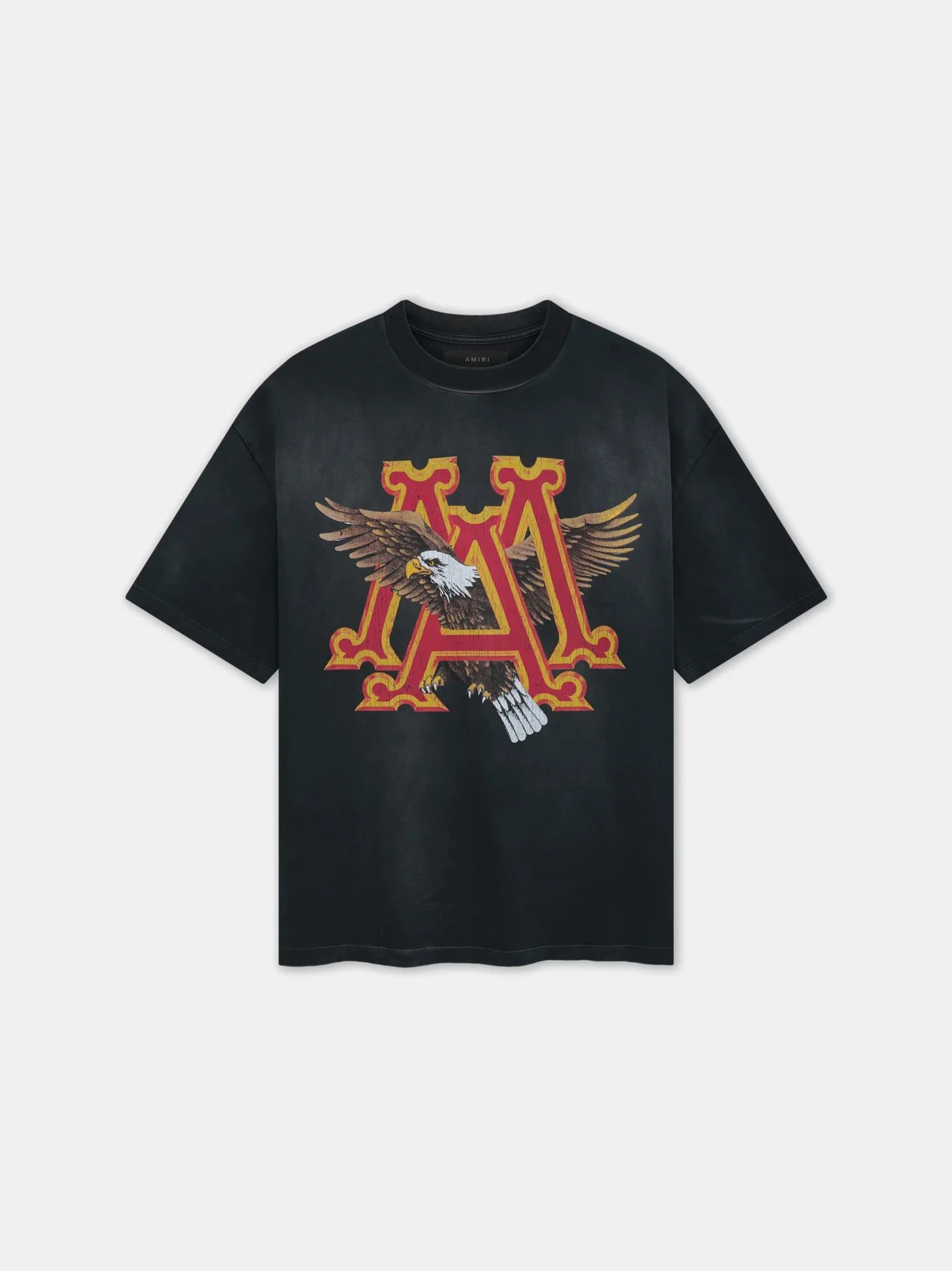 AMIRI T-Shirts Graphic Logo — 2080 washed black