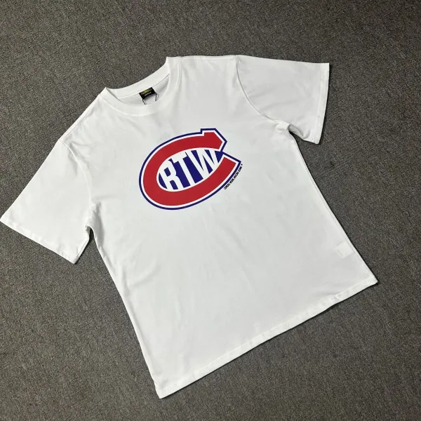 Design BTW x Montreal Canadiens Logo White T-Shirt T-Shirts - 1