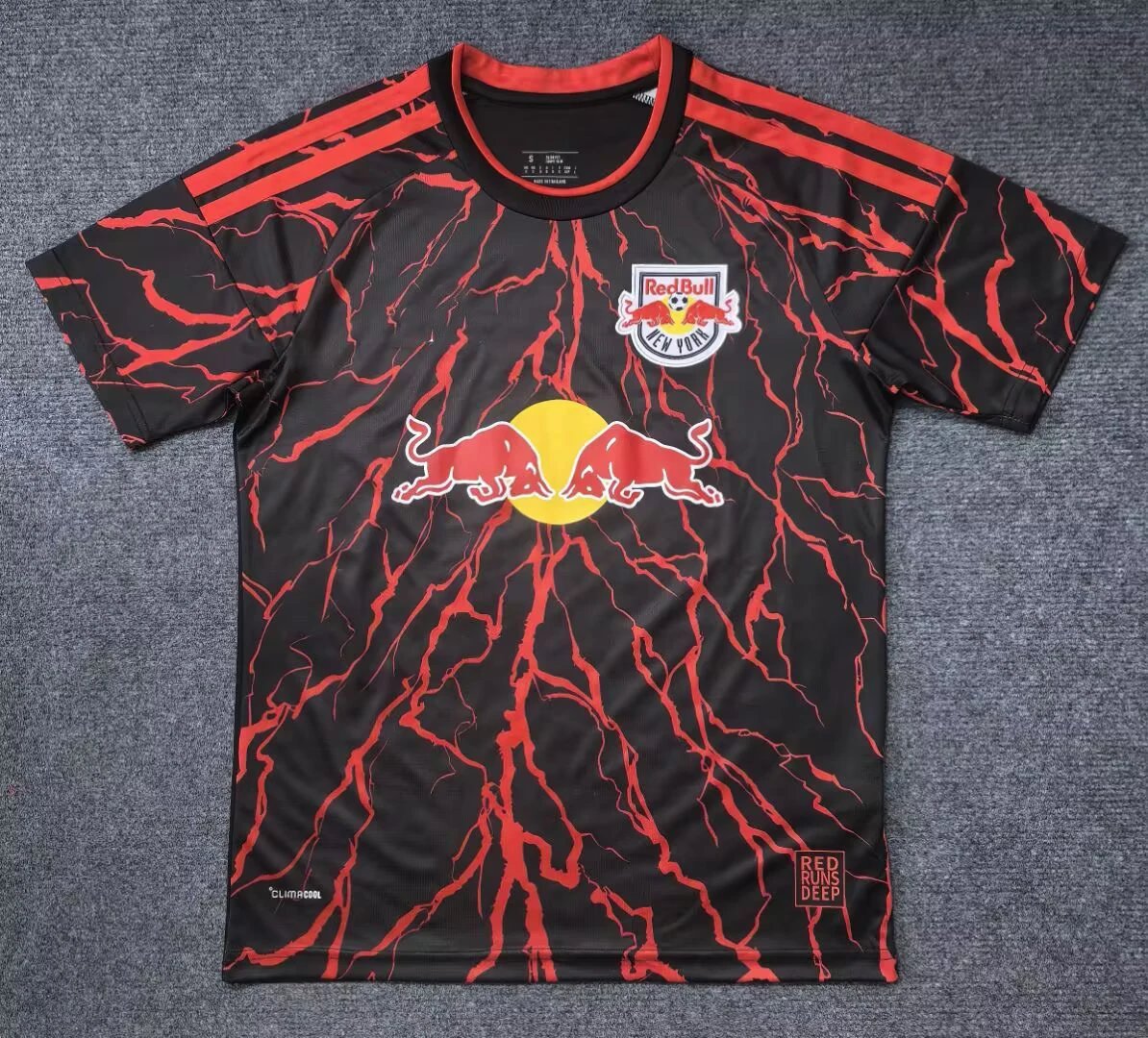 Design Club Tijuana x Caliente x Carl's Jr. Red and Navy Soccer Jersey - 15