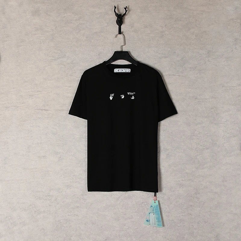Off-White Industrial Arrow Red Print White T-Shirt - 48