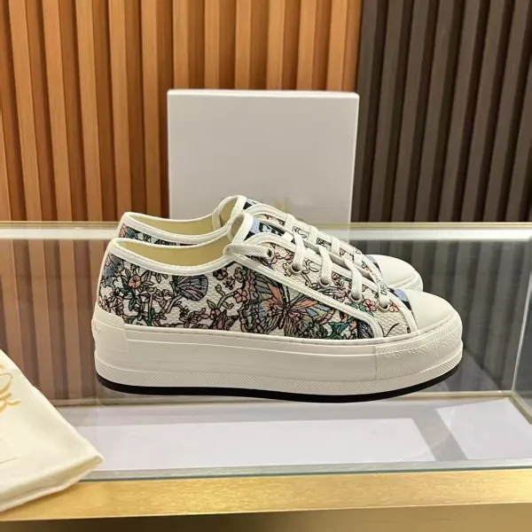 Dior B23 Tweed Platform Sneakers Black and White Chunky Sneakers - 13