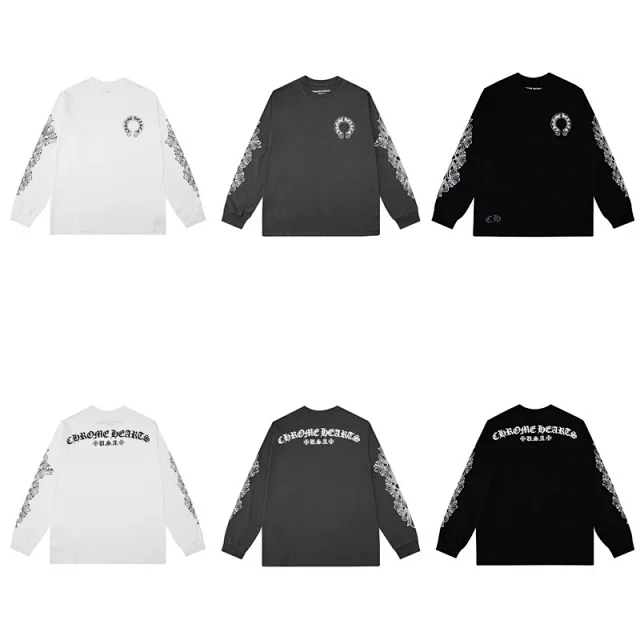 Chrome Hearts T-Shirts Graphic Long-Sleeve T-Shirt product detail image 5