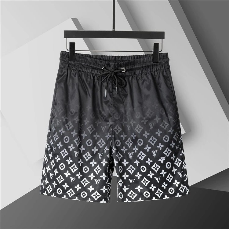 Louis Vuitton Swimwear Mesh-Lined Drawstring Swim Shorts — 3705 black