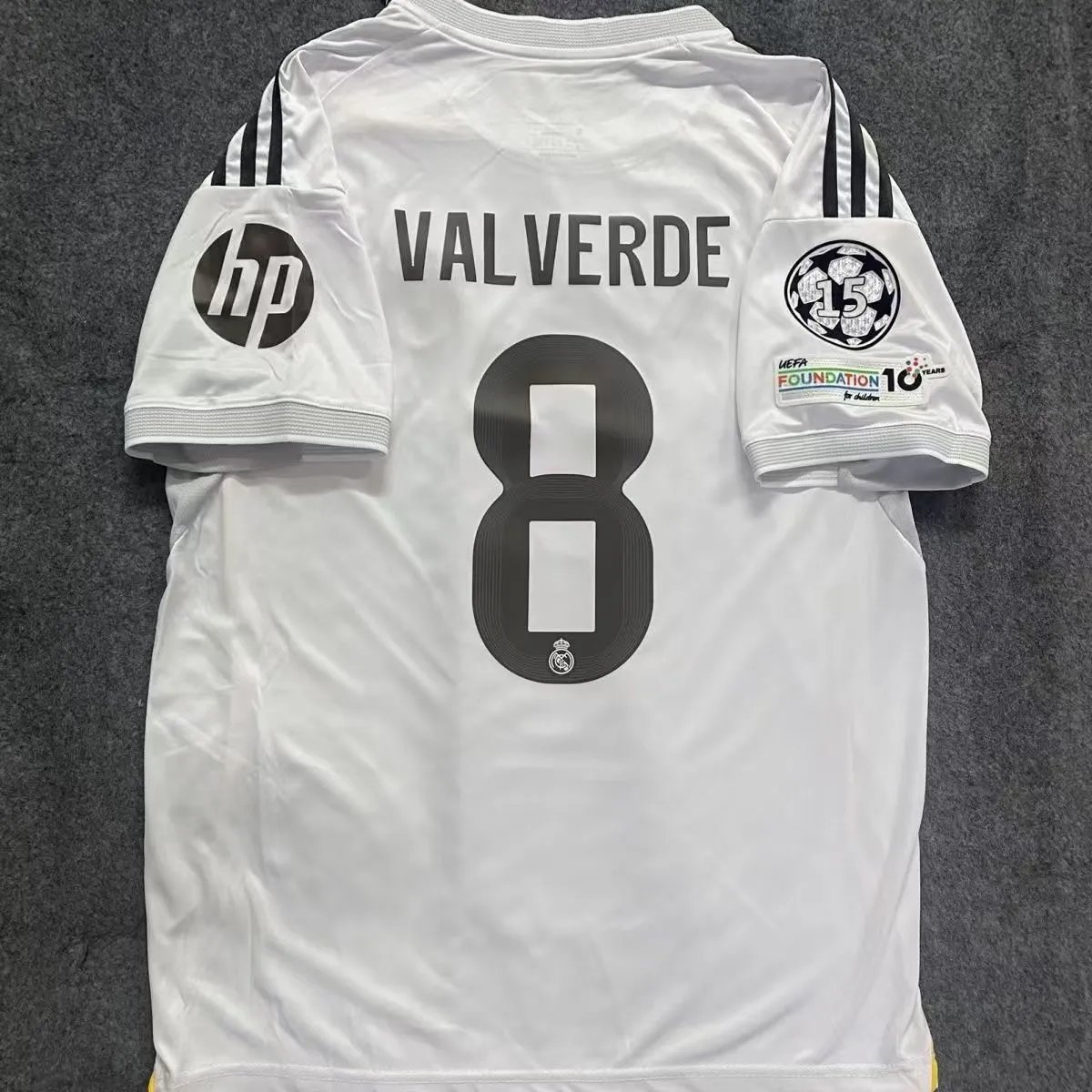 Real Madrid 2014-15 UEFA Champions League Third Kit Valverde #8 Jersey - 4