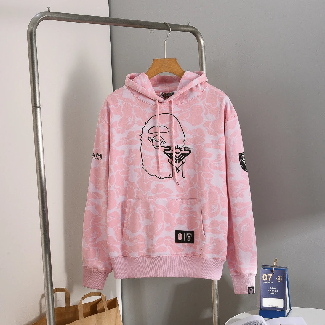 A Bathing Ape x Inter Miami CF Pink Camo Jersey T-Shirt - 2