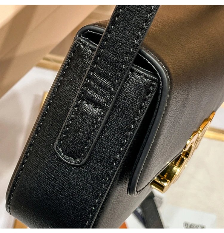 Design I.T Studio NK White Saddle Bag with Gold Hardware Crossbody Bags - 18