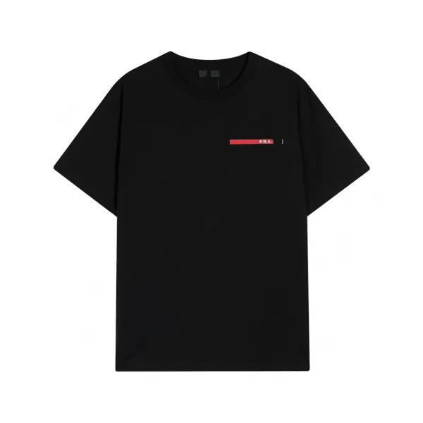 Prada Triangle Logo Black T-Shirt - 14