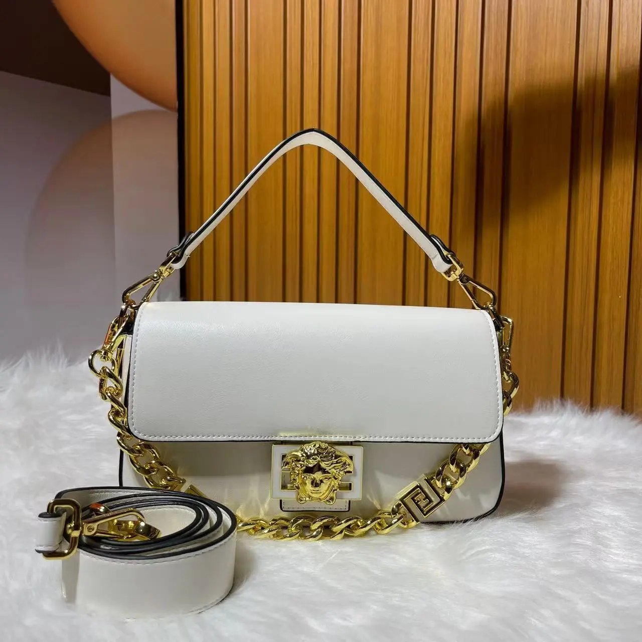 Versace La Medusa Chain Bag Black - 3