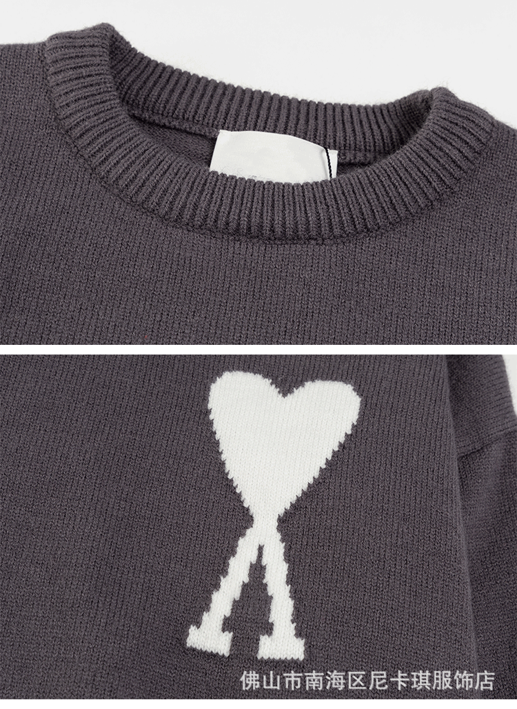 Comme des Garçons Play Heart Logo Knit Sweater Mustard Yellow - 5