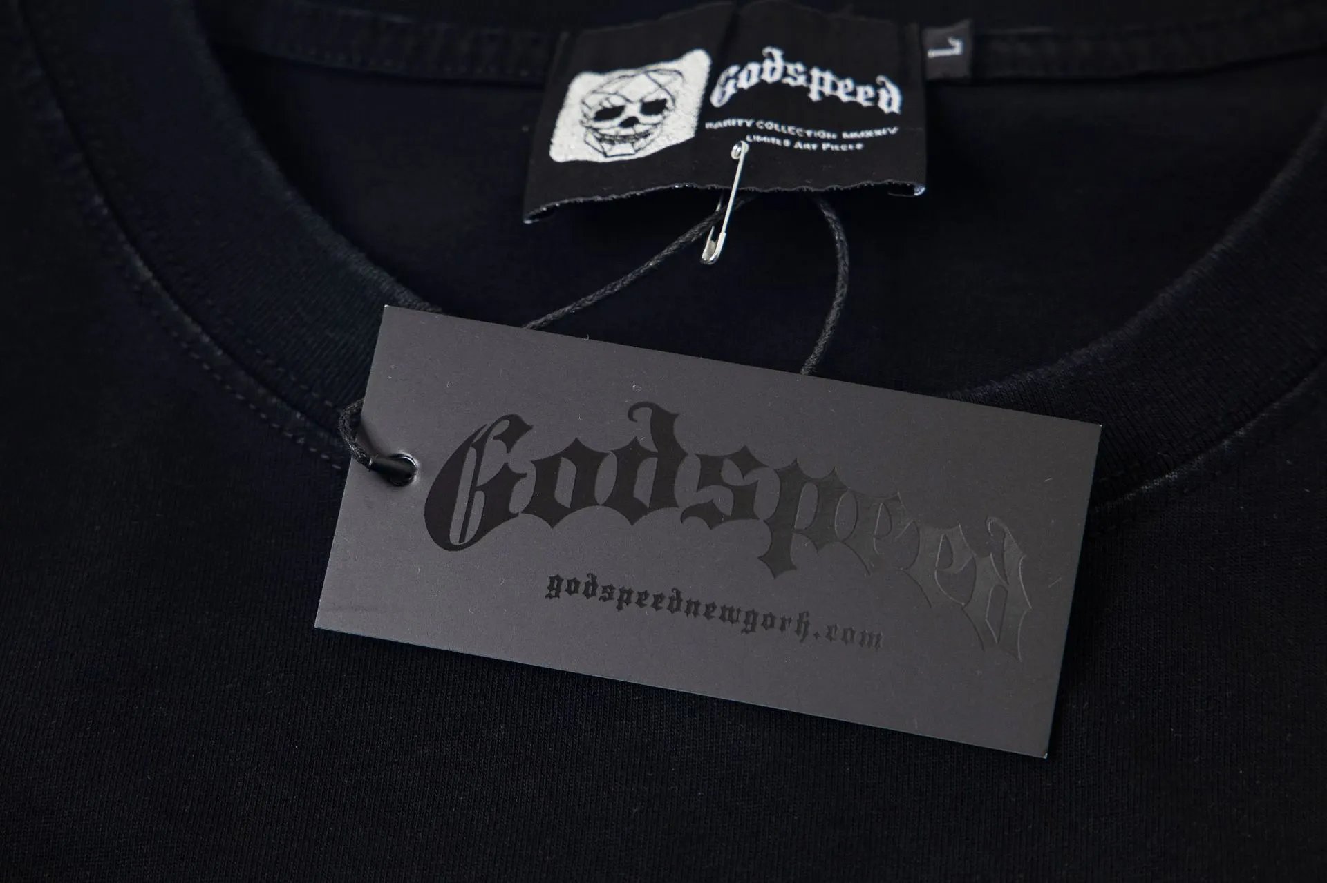 Godspeed Statue of Liberty Graphic Long-Sleeve T-Shirt Black - 5