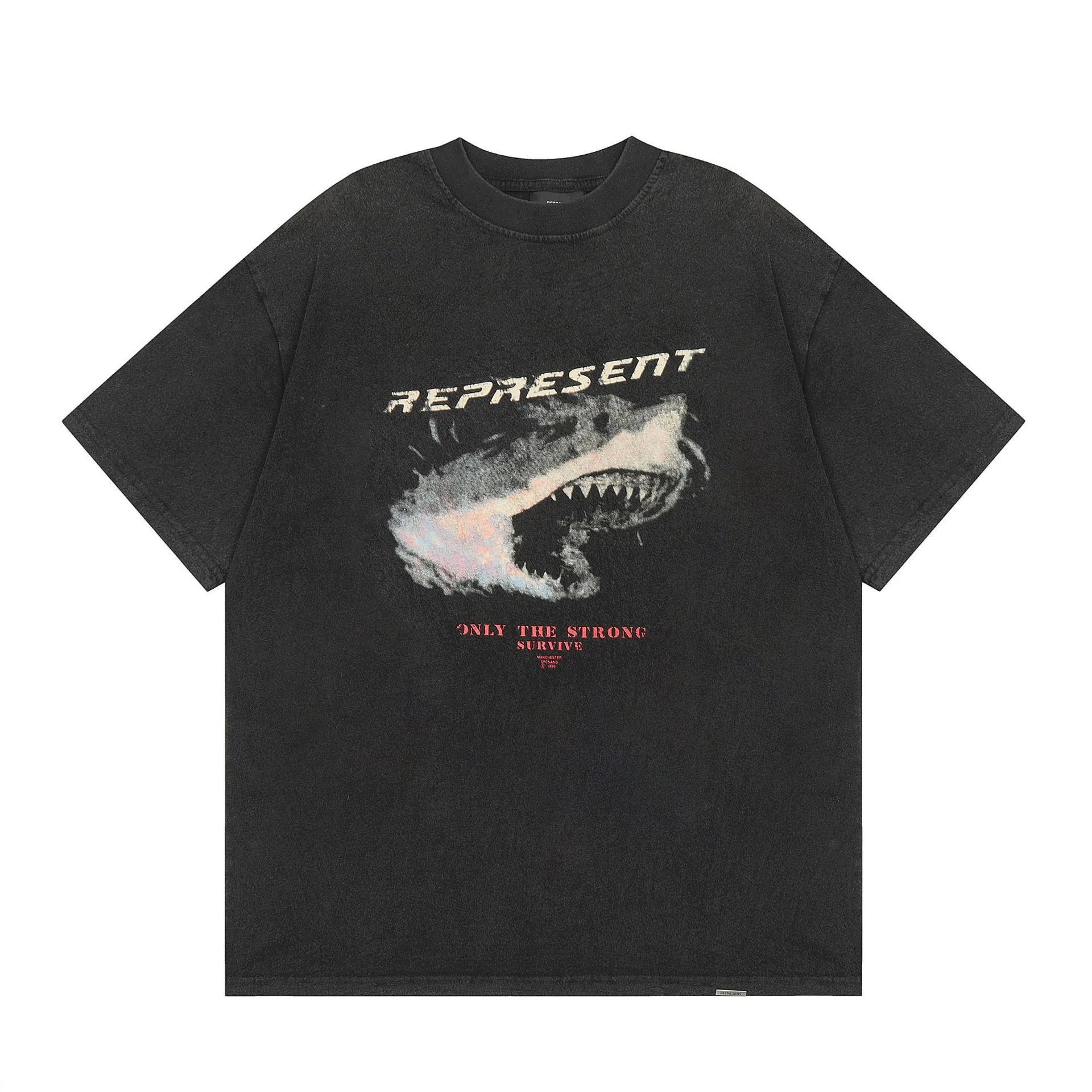 Represent Destructive Appetite Crocodile Graphic T-Shirt Black - 4