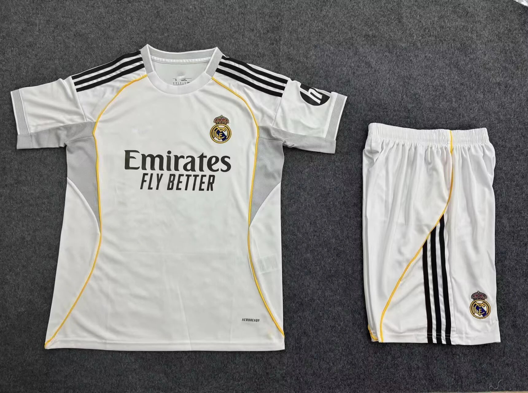 AFA Argentina National Team Home Kit White Blue Stripes Jersey and Black Shorts Sets - 24