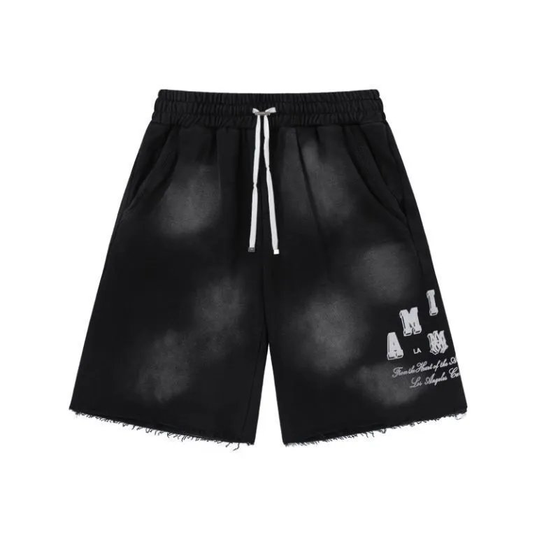 Amiri Logo Embroidered Fleece Shorts Gray - 12
